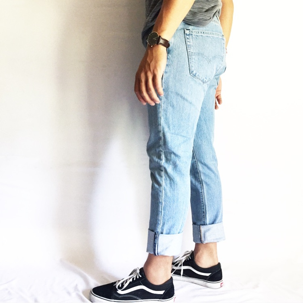 Levi’s 512 slim fit tapered leg light wash